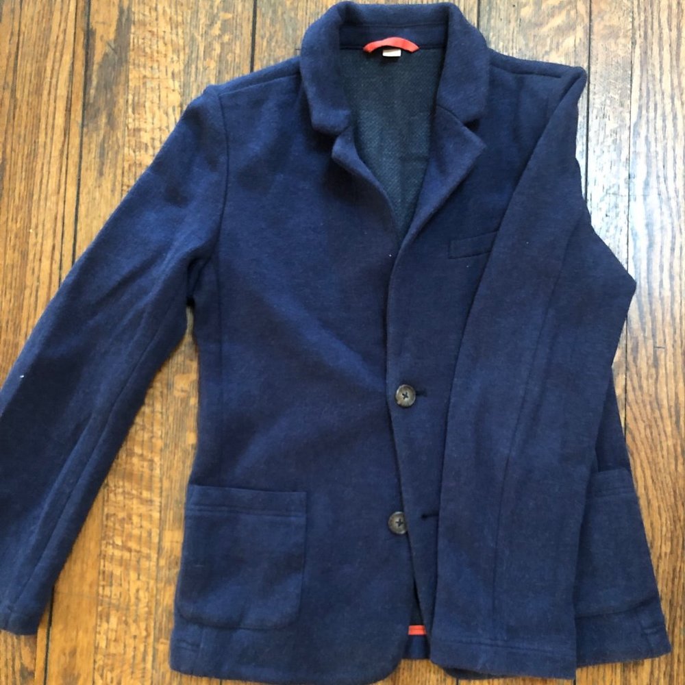 Mini Boden Cozy Boys Jersey Blazer | Navy | 9-10yr